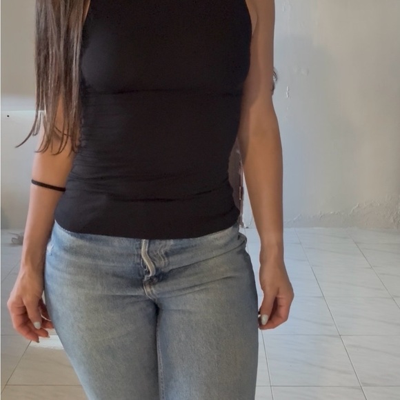 Express Mock Neck Tank Tops - Black & White Duo - Picture 4 of 6